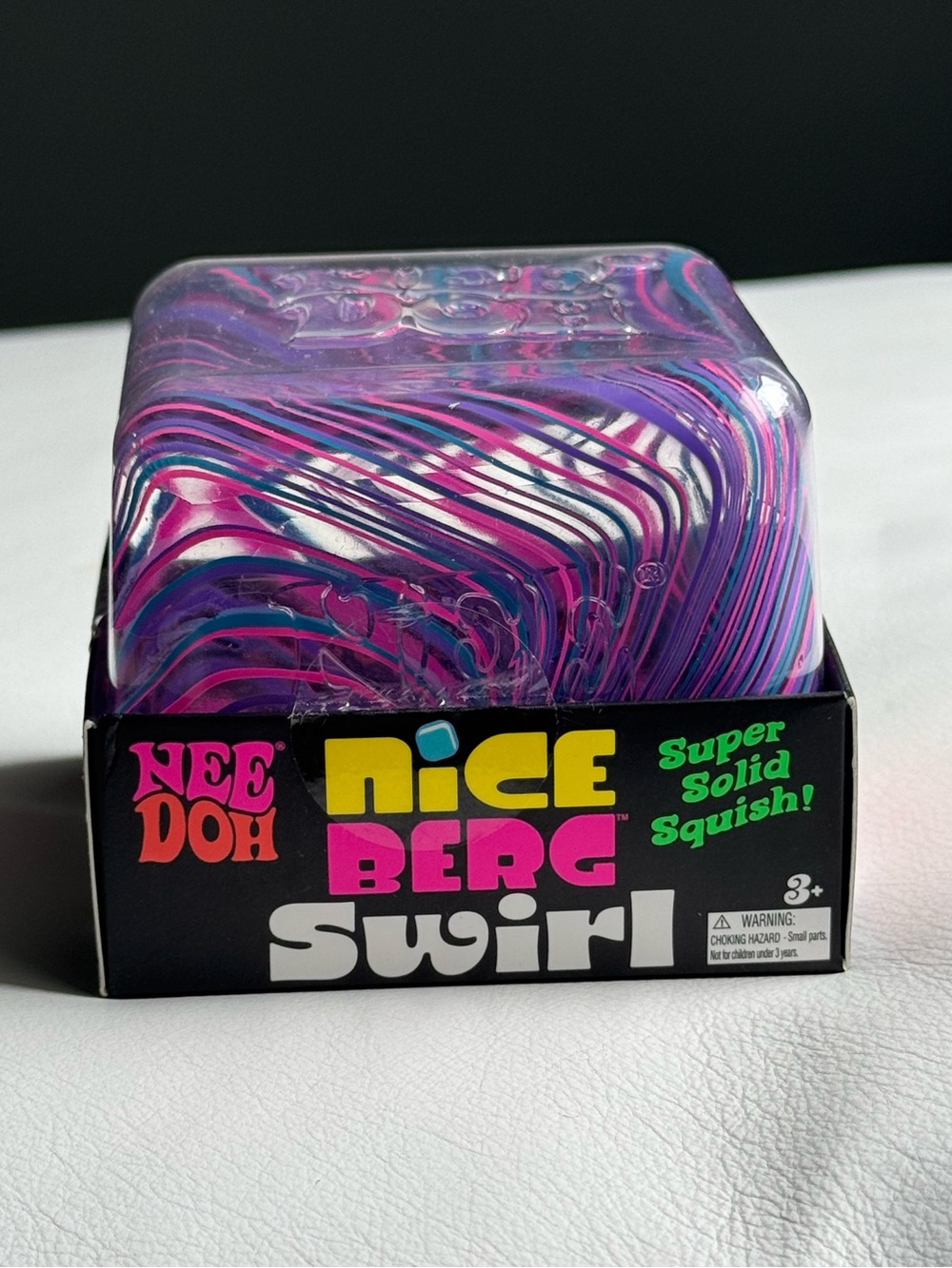 NeeDoh Nice Berg Swirl Pink Purple Blue Squishy Squeeze Toy New SHIPS TODAY!